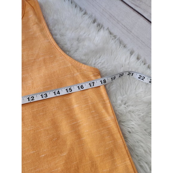 Nike Dri Fit Women's Orange Solid Sleeveless‎ Crew Neck Tank Tops Size Medium - Picture 5 of 6